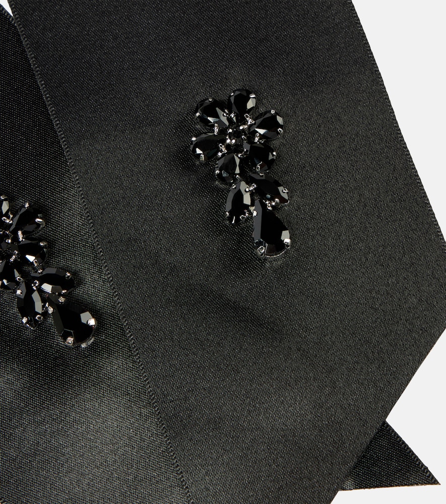  Simone Rocha Simone Rocha Embellished Bow-detail Satin Barrette 