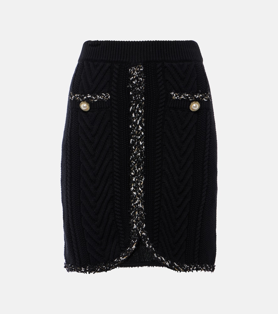 Rebecca Vallance Jemma Knitted Cotton Miniskirt