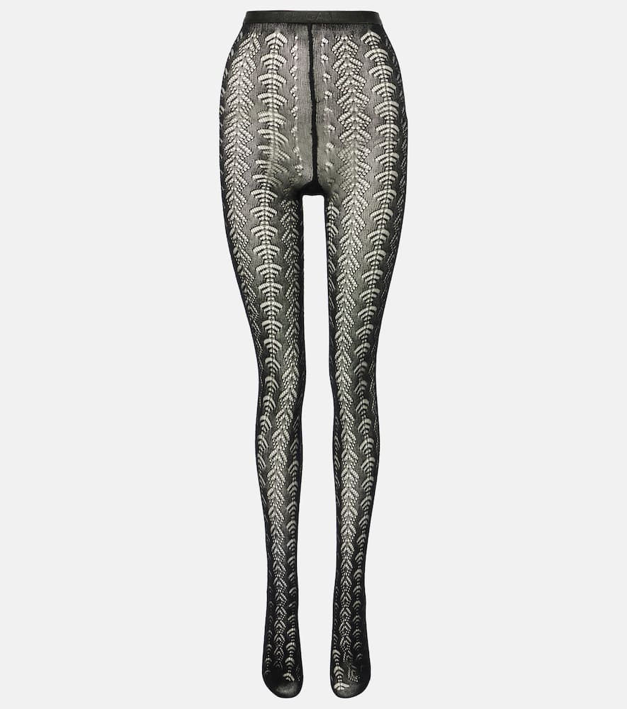 Dolce & Gabbana Cotton-blend lace tights
