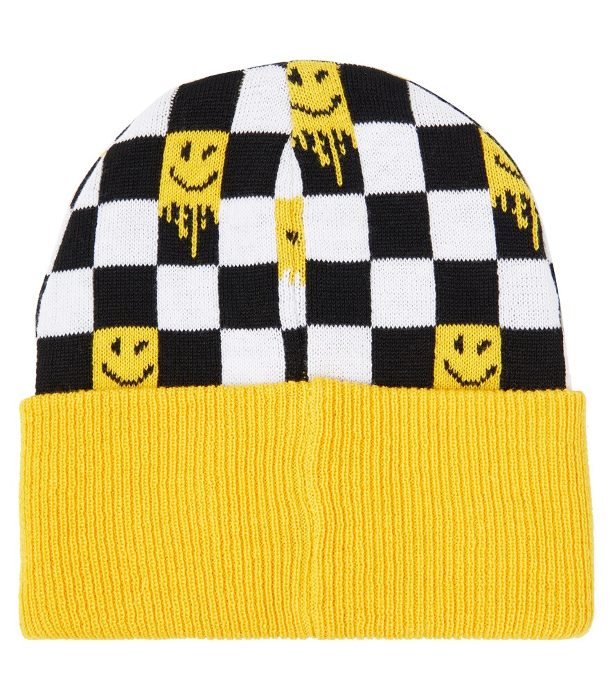  Marc Jacobs Kids Marc Jacobs Kids Checked Intarsia Beanie 
