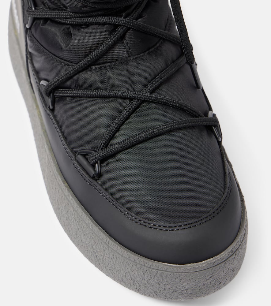 Moon Boot Ltrack Monaco Faux-fur Padded Boots In Black