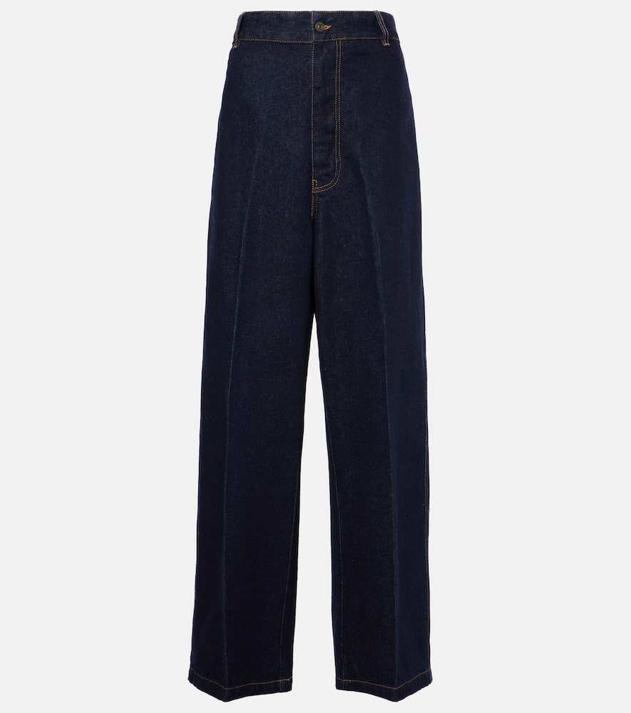 High-rise wide-leg jeans