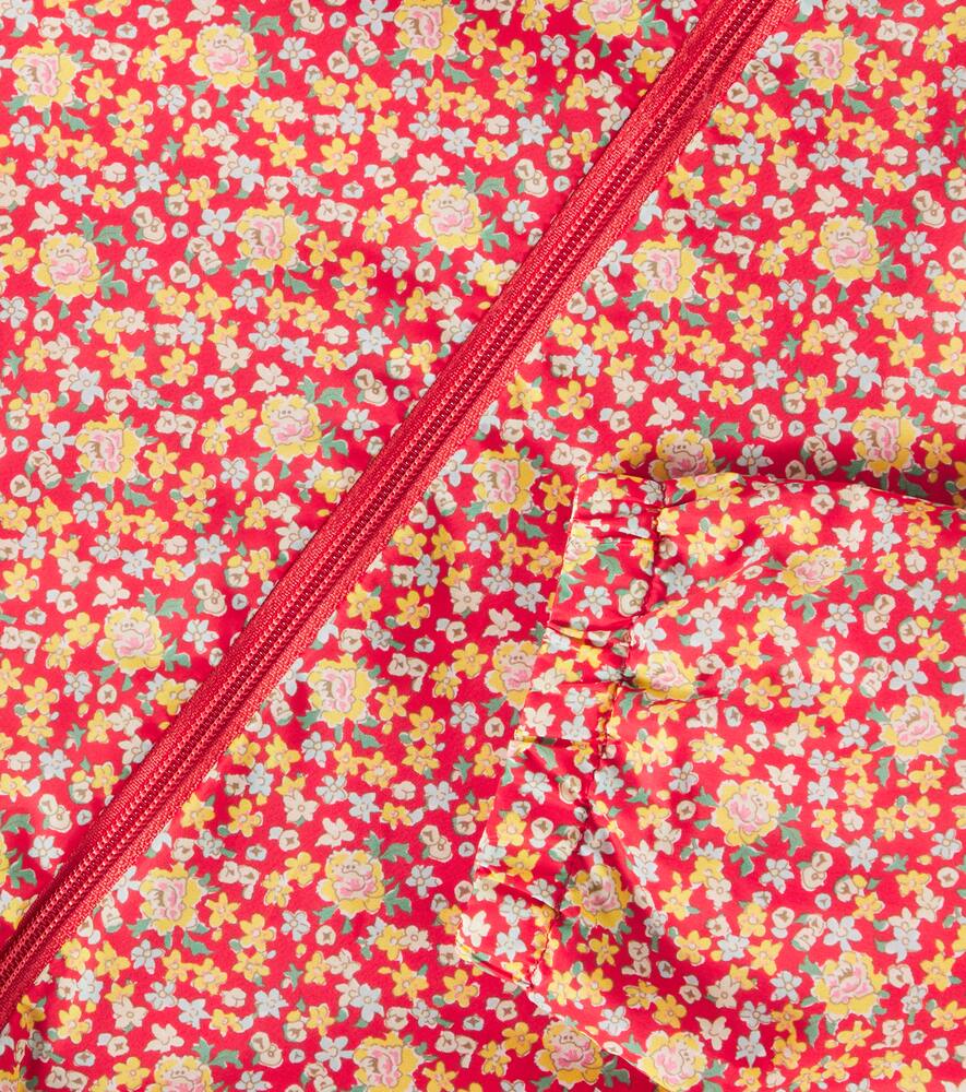 Bonpoint Eglantine Liberty Printed Hooded Jacket In Imp Pavot