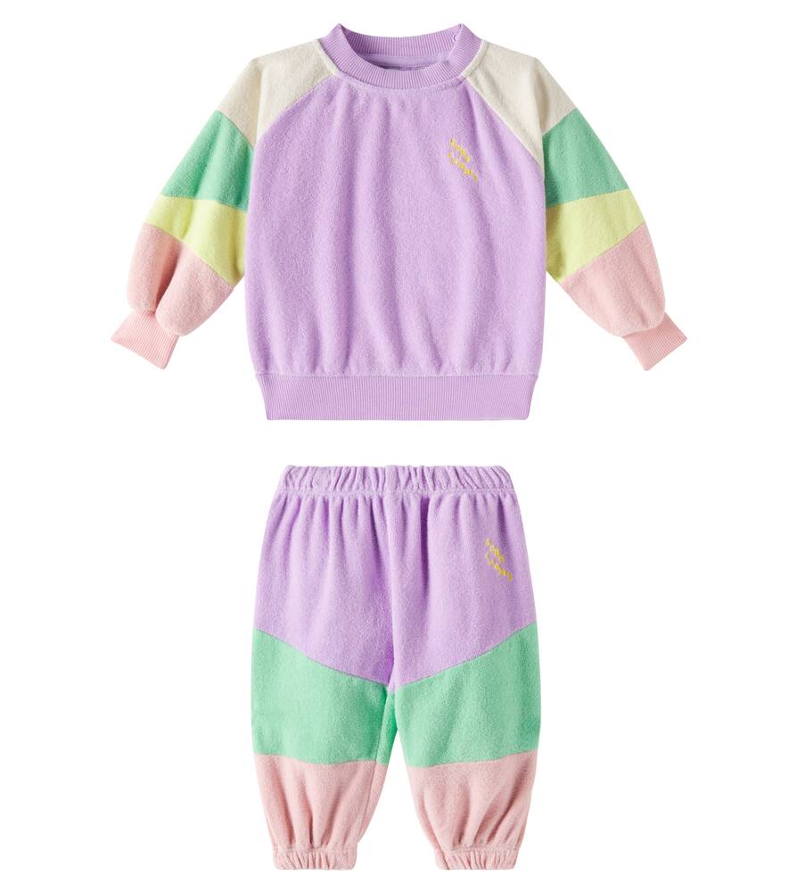 Bobo Choses Baby Set Lila Aus Sweatshirt Und Jogginghose In Multicolor