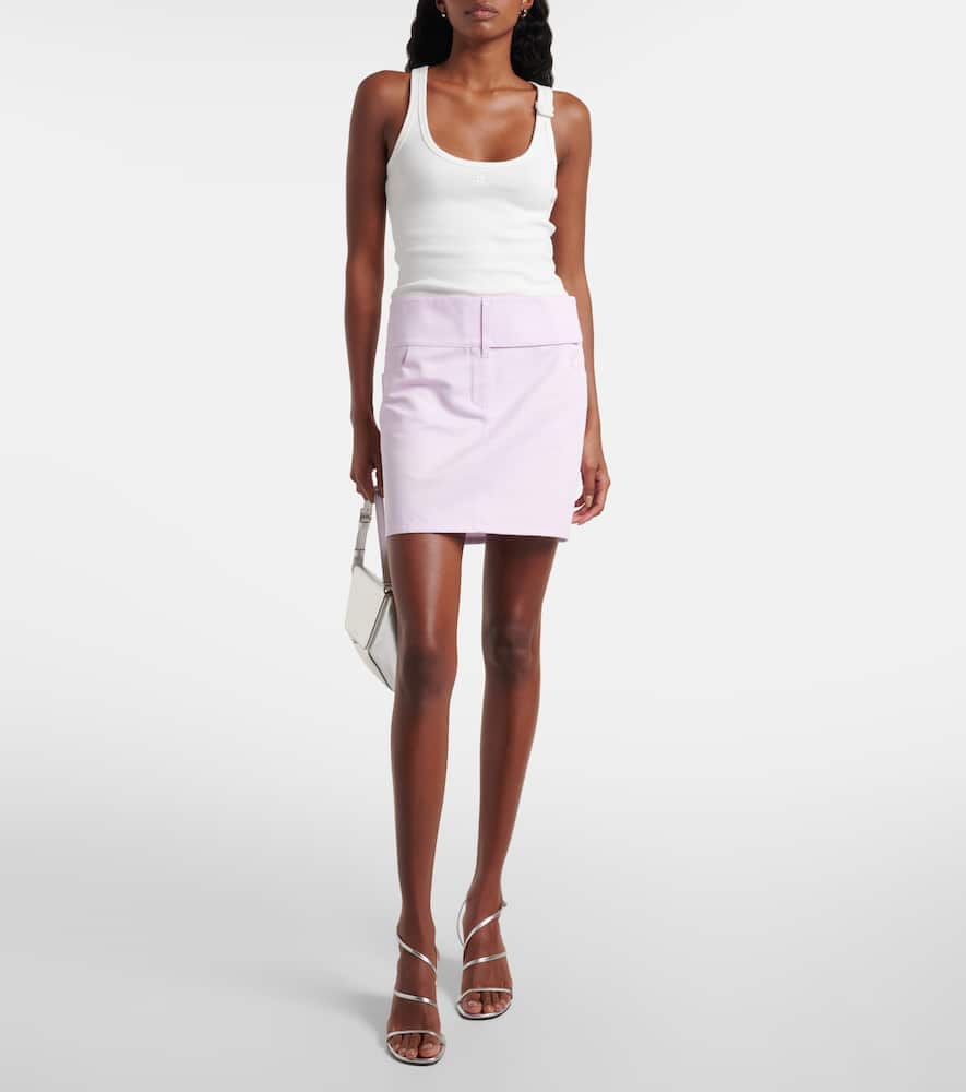 Courrèges White Sleeveless Tank Top In Heritage White