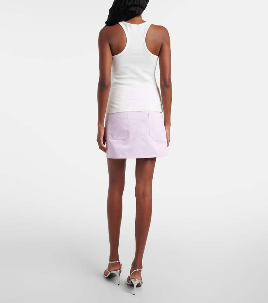 Courrèges White Sleeveless Tank Top In Heritage White