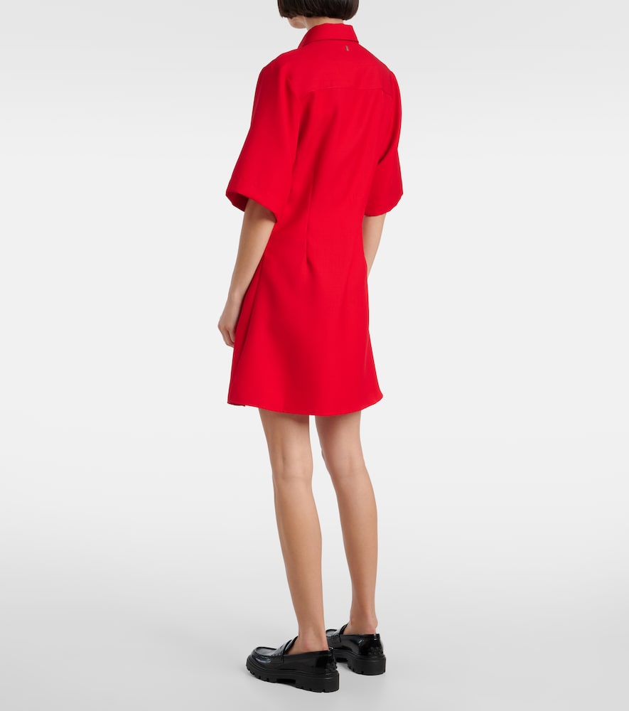  Ami Paris Ami Paris Hemdblusenkleid Aus Schurwolle 