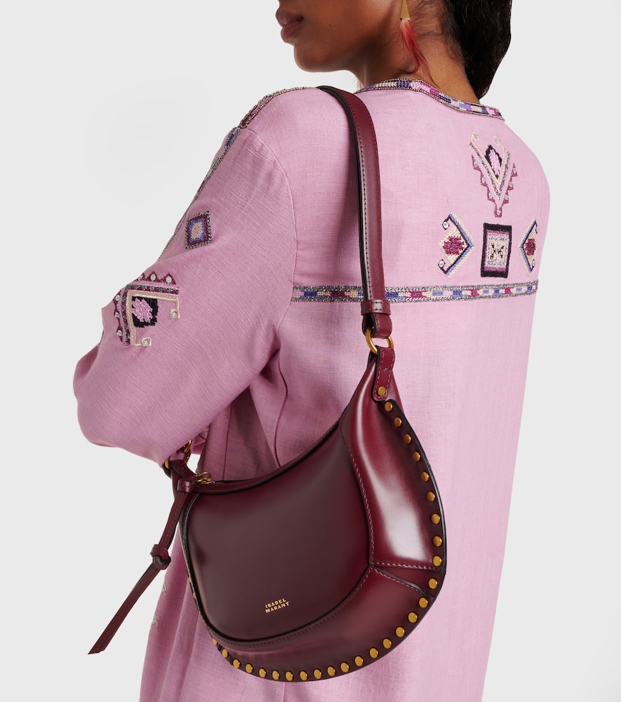 Isabel Marant Oskan Moon Small Leather Shoulder Bag