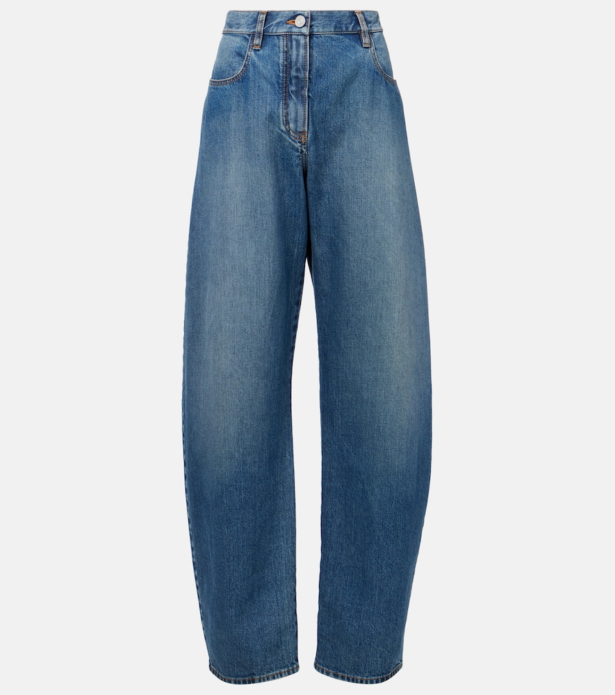 Alaia Alaïa High-rise barrel-leg jeans