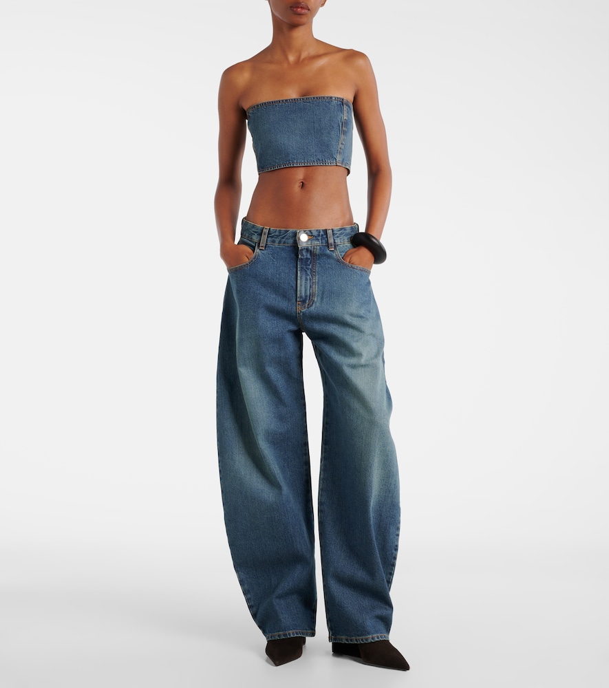  Alaia Alaã¯a High-rise Barrel-leg Jeans 