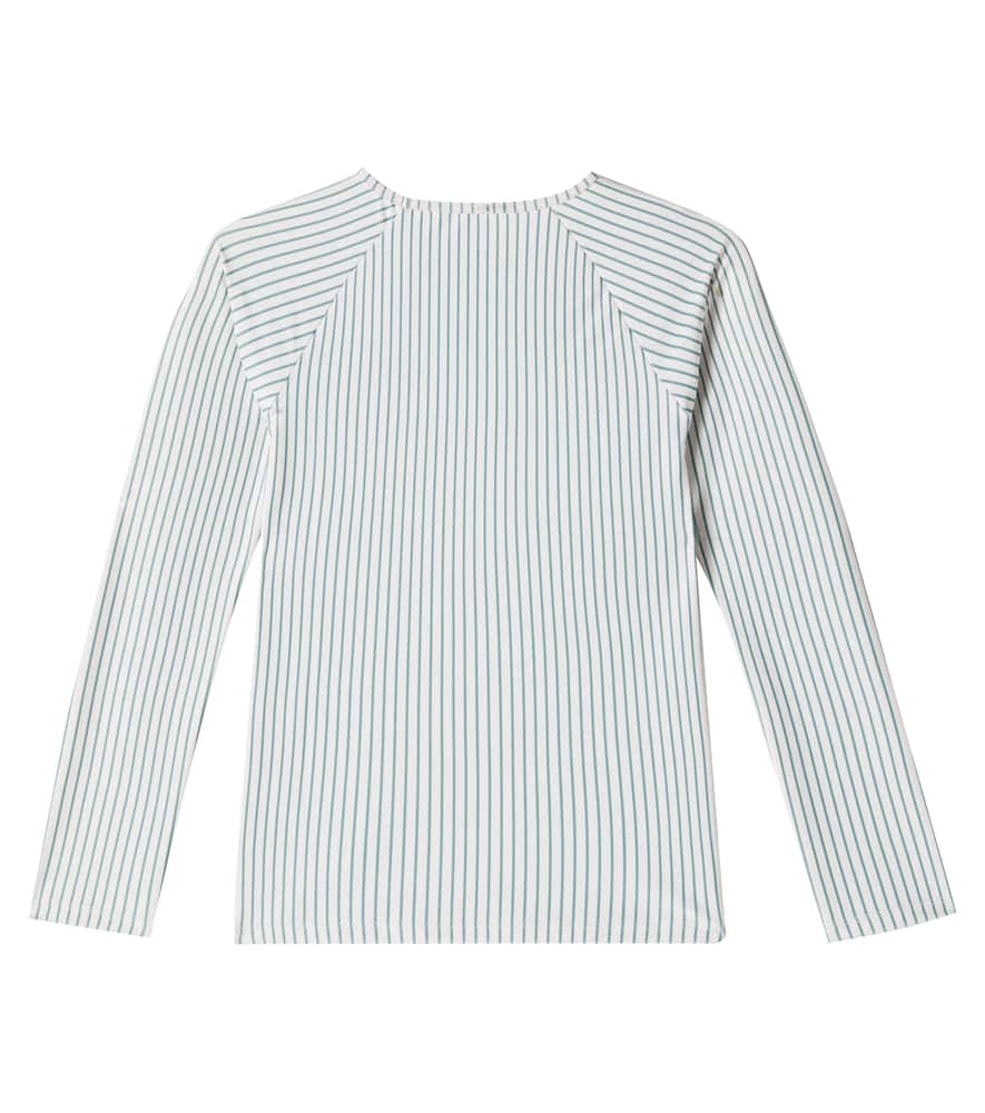 Konges Slojd Aster Bengal Stripe Swim Top In White