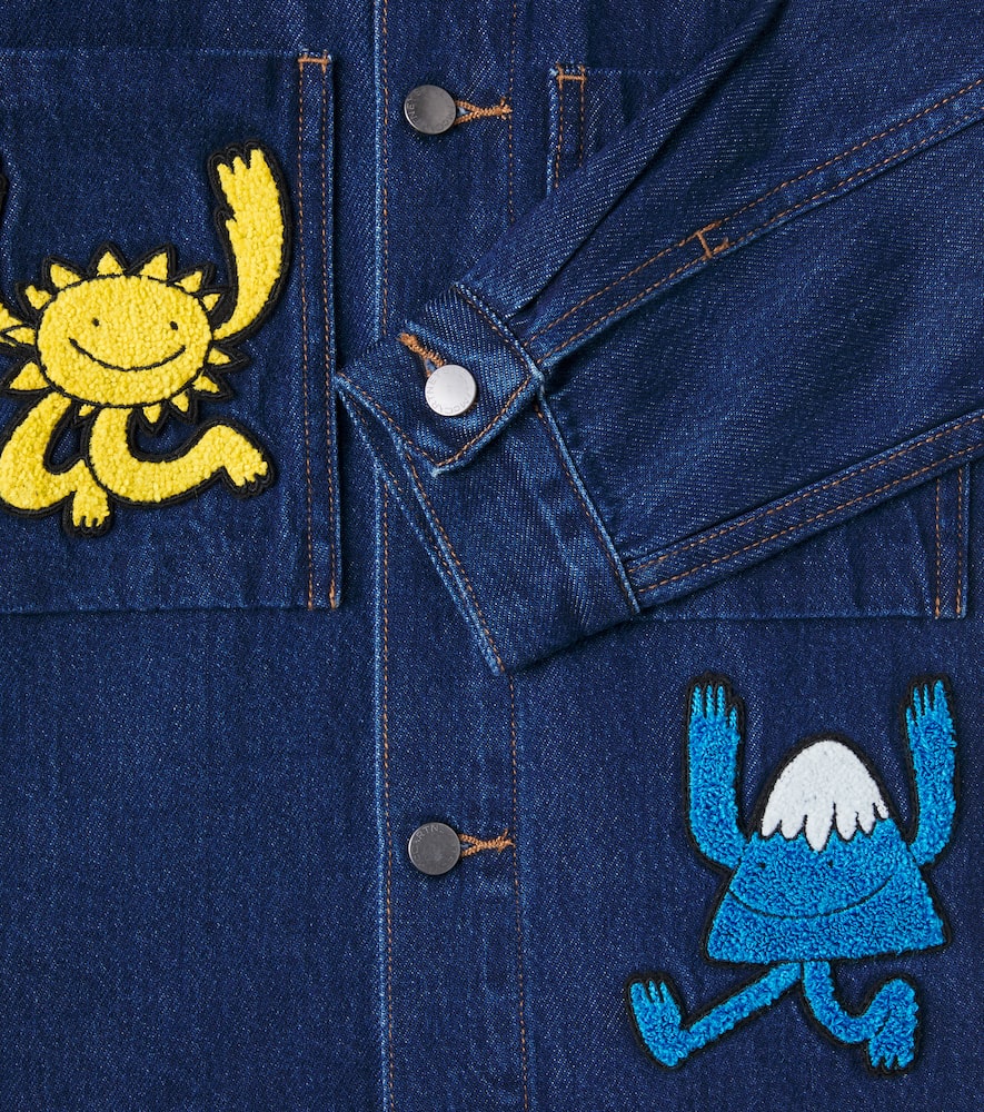 Stella Mccartney Appliqué Denim Jacket In Blue