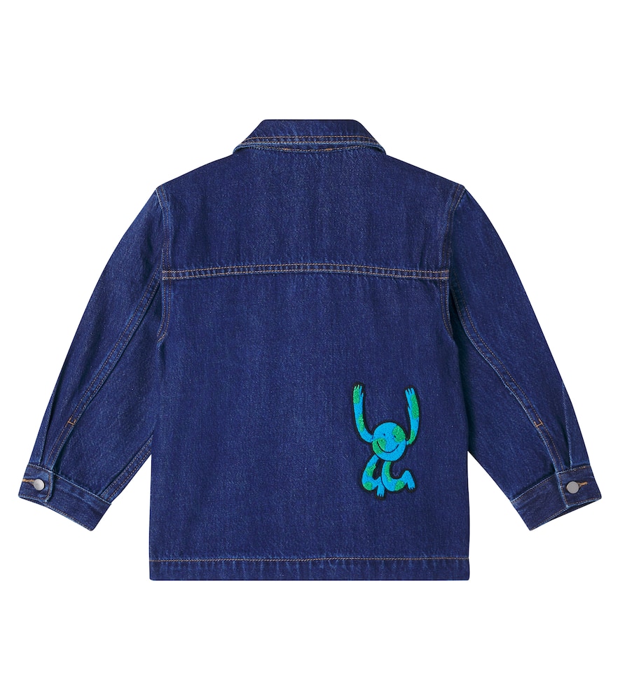 Stella Mccartney Appliqué Denim Jacket In Blue