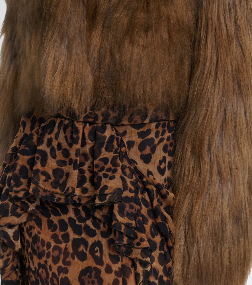  Blumarine Blumarine Cropped Shearling Jacket 
