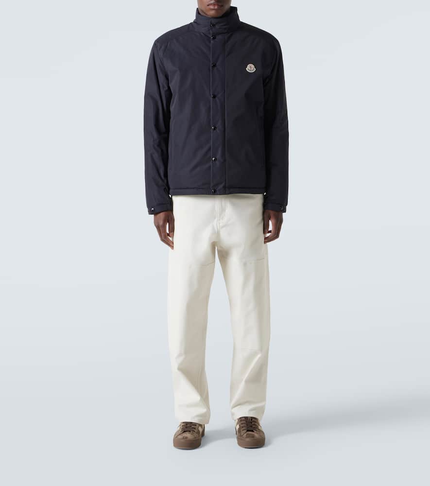 Moncler Epine Tech Down Jacket In Black
