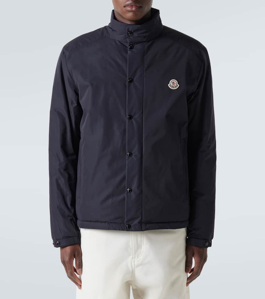 Moncler Epine Tech Down Jacket In Black