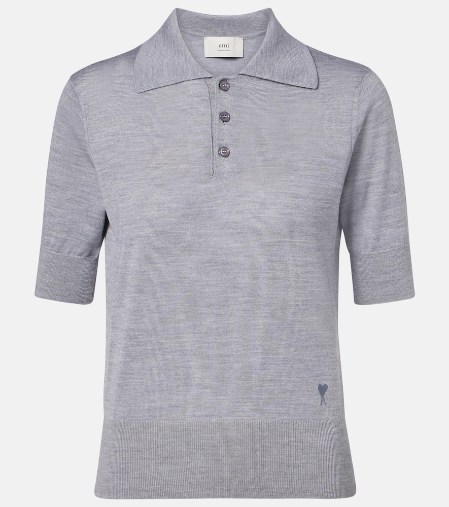 Ami Paris Polo en laine et soie 266 €