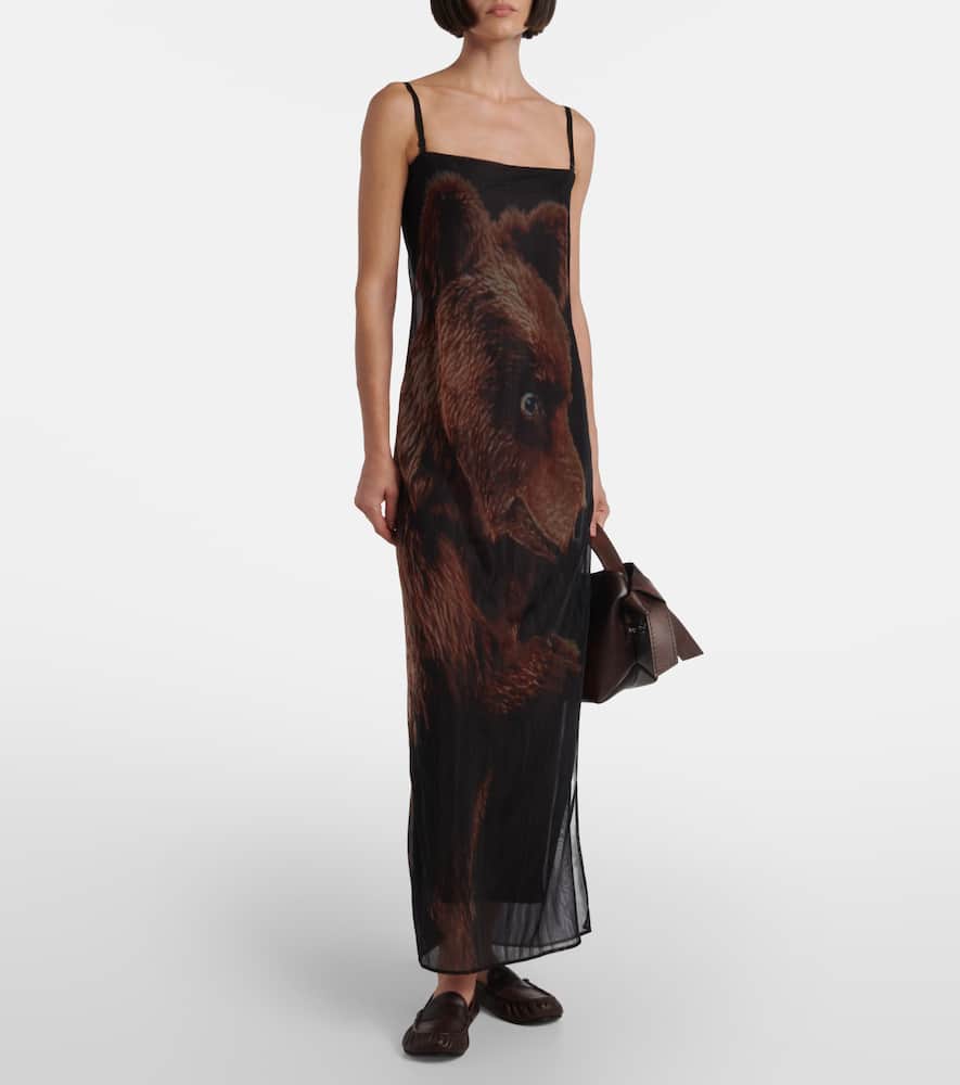 Acne Studios Jersey Maxi Dress In Black