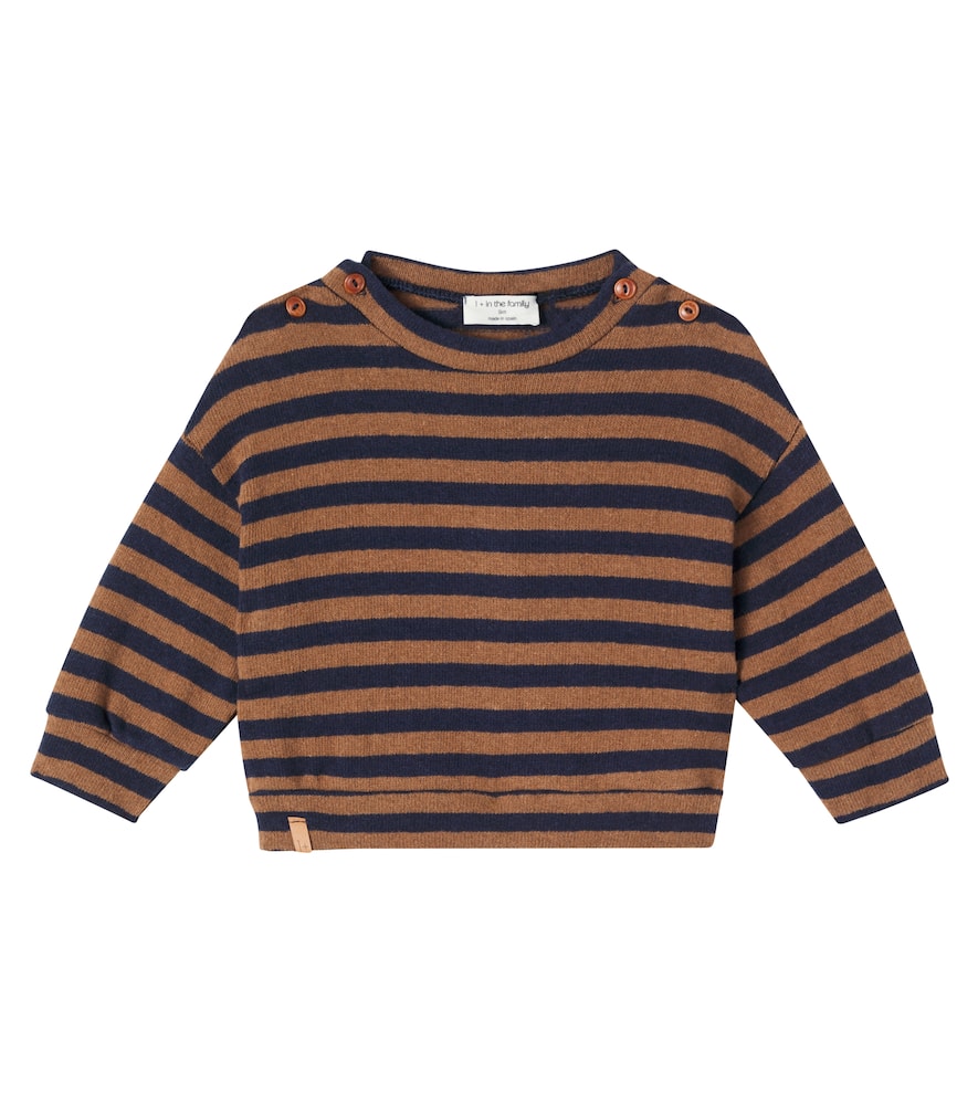 1+ In The Family Baby Dirk Striped Cotton-blend Sweater In Multi
