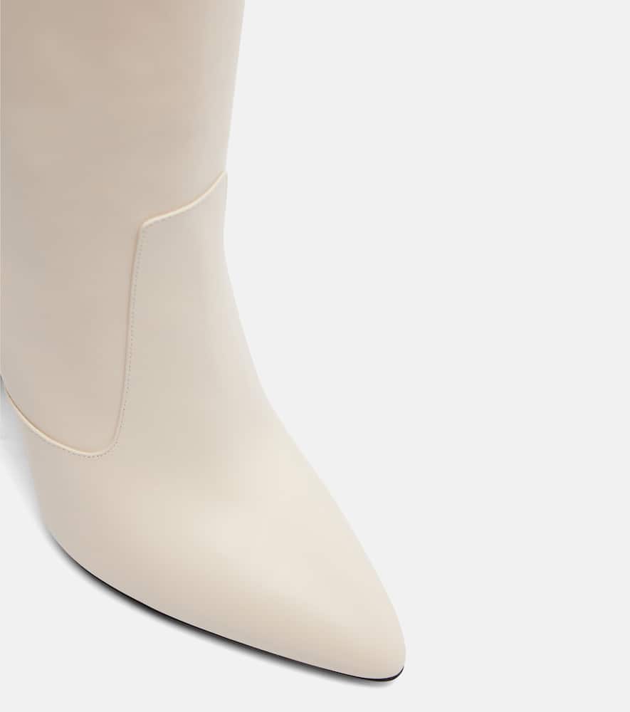 Paris Texas Elsa 100 Leather Knee-high Boots In White