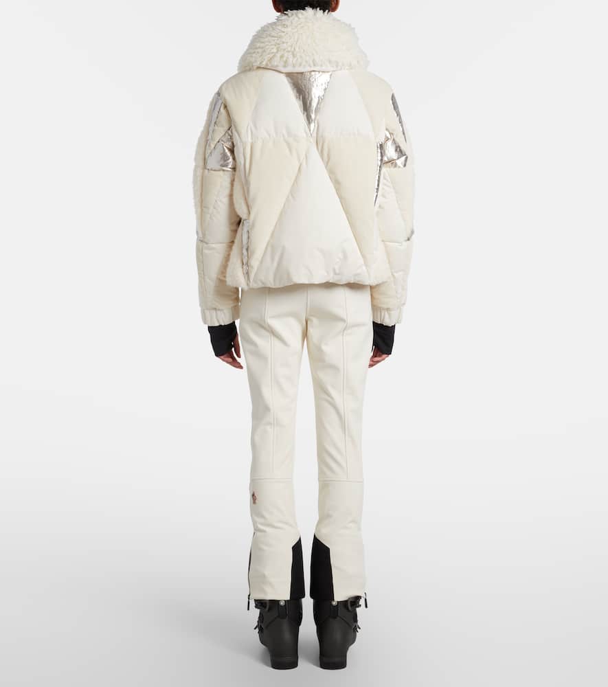 Moncler Pamiers Hooded Down Ski Jacket In White