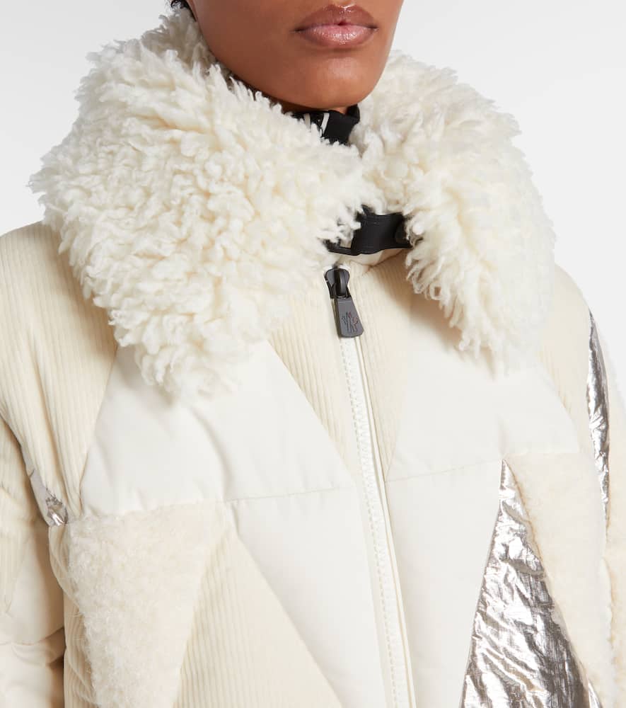 Moncler Pamiers Hooded Down Ski Jacket In White