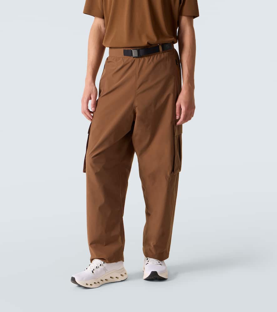 Loewe X On Belted Technical Cargo Pants In Brown