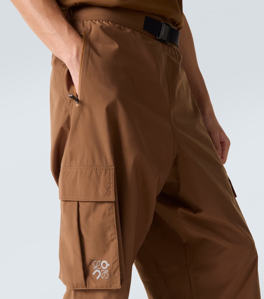 Loewe X On Belted Technical Cargo Pants In Brown