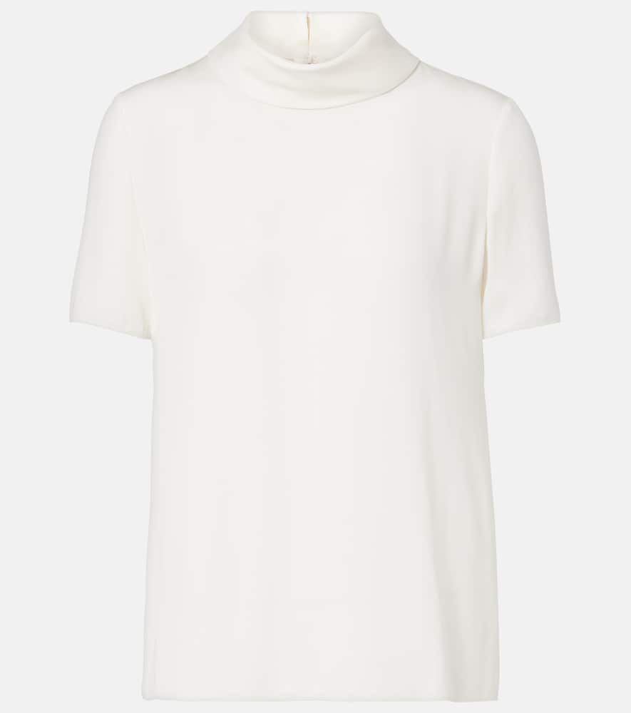 Valentino Silk Top In White