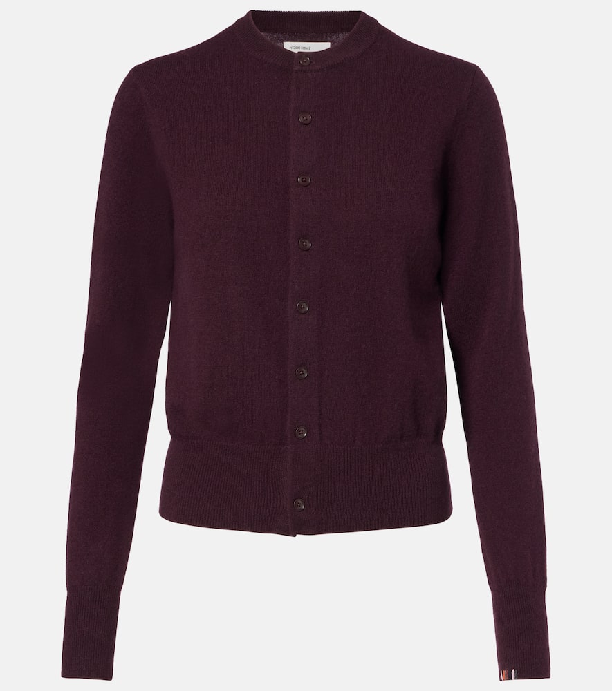 Extreme Cashmere Blouson Cashmere Cardigan In Brown