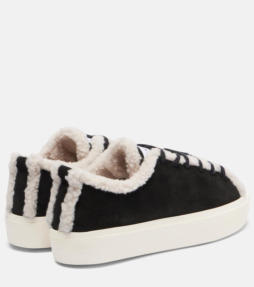Inuikii Suede Low-top Sneakers In Black