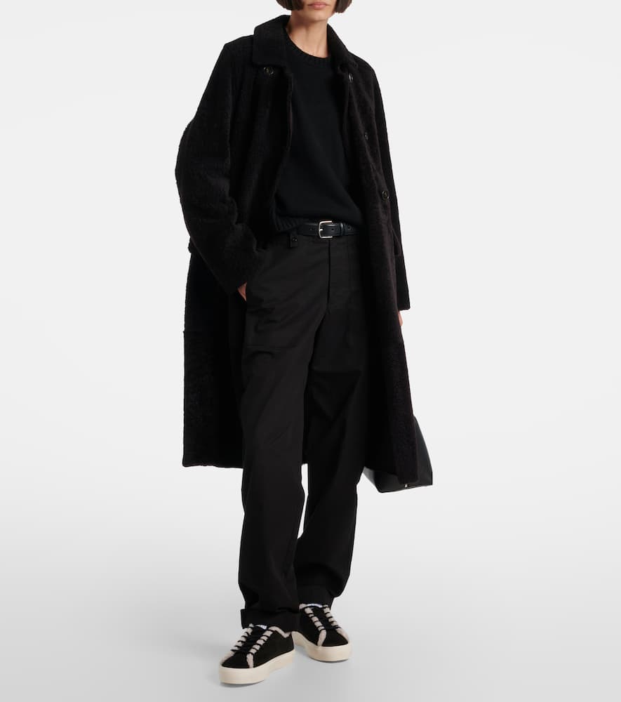 Inuikii Suede Low-top Sneakers In Black