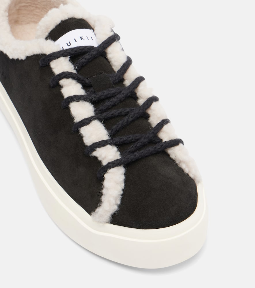 Inuikii Suede Low-top Sneakers In Black