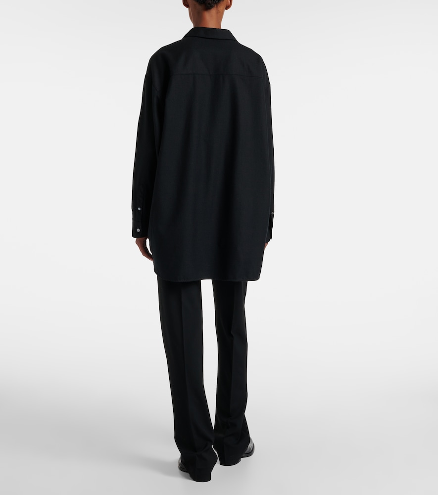  The Row The Row Hemd Luka Aus Schurwollflanell 