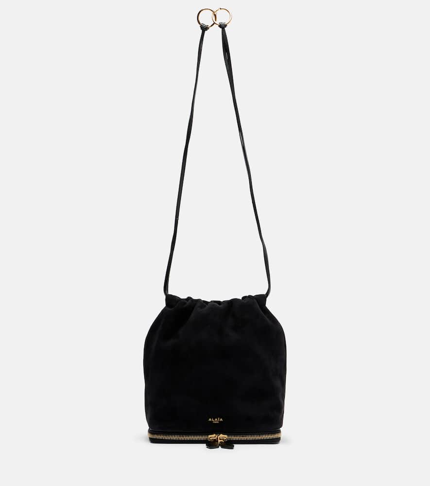 Alaïa Bucket Bag Le Pochon aus Veloursleder