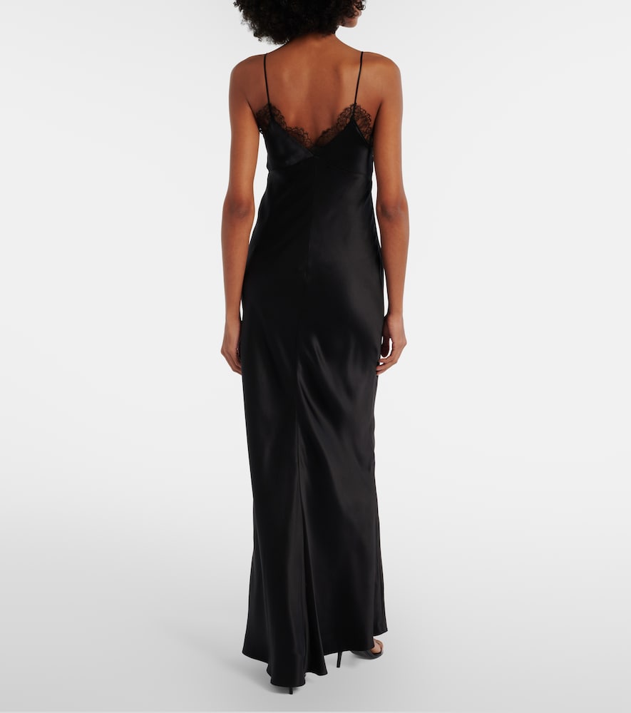  Nili Lotan Nili Lotan Robe Sylas Aus Seidensatin 