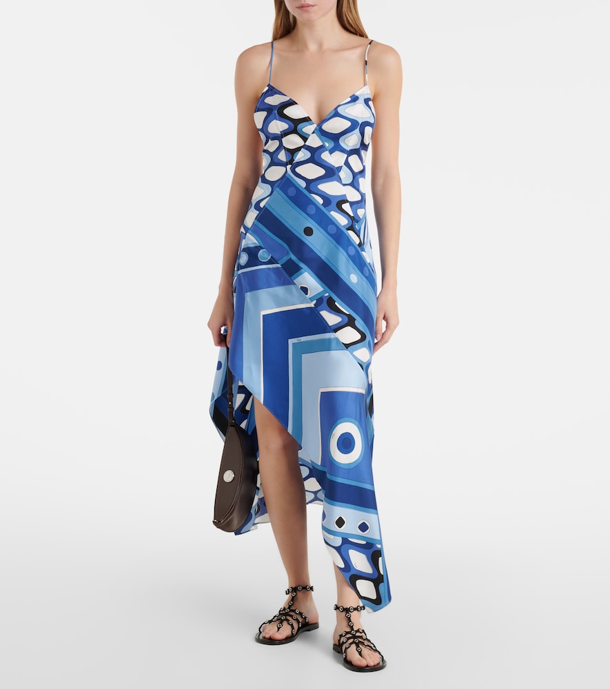  Pucci Pucci Midikleid Vivara Aus Seidensatin 