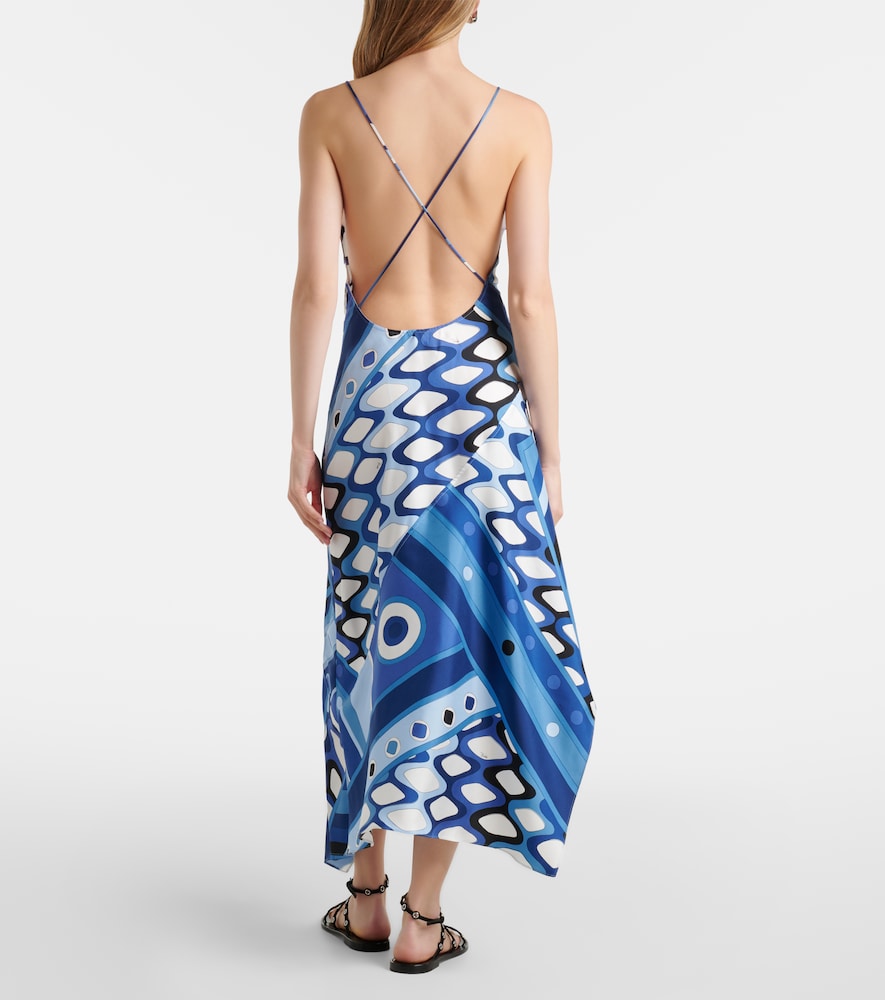  Pucci Pucci Midikleid Vivara Aus Seidensatin 
