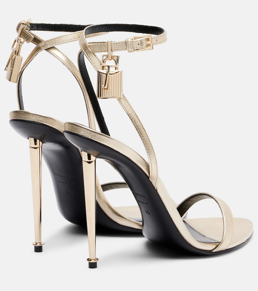  Tom Ford Tom Ford Metallic Leather Sandals 