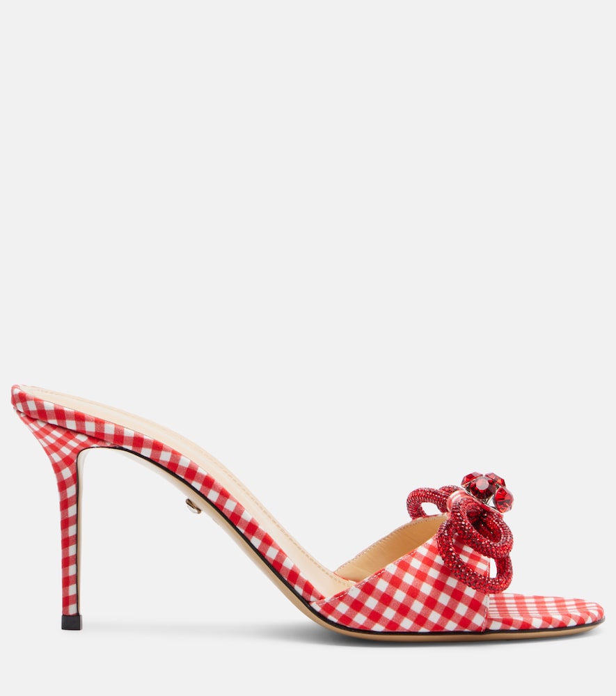  Mach & Mach Mach & Mach Double Bow 85 Gingham Mules 