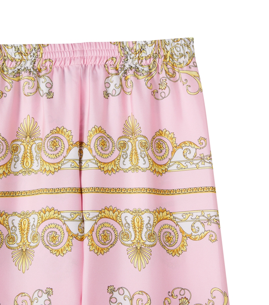  Versace Kids Versace Kids Spring Barocco Silk Twill Pants 