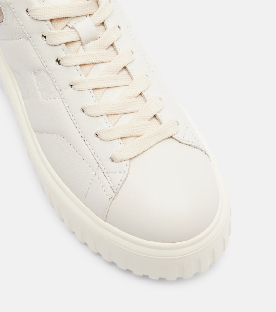 H-Stripes Leather Platform Sneakers