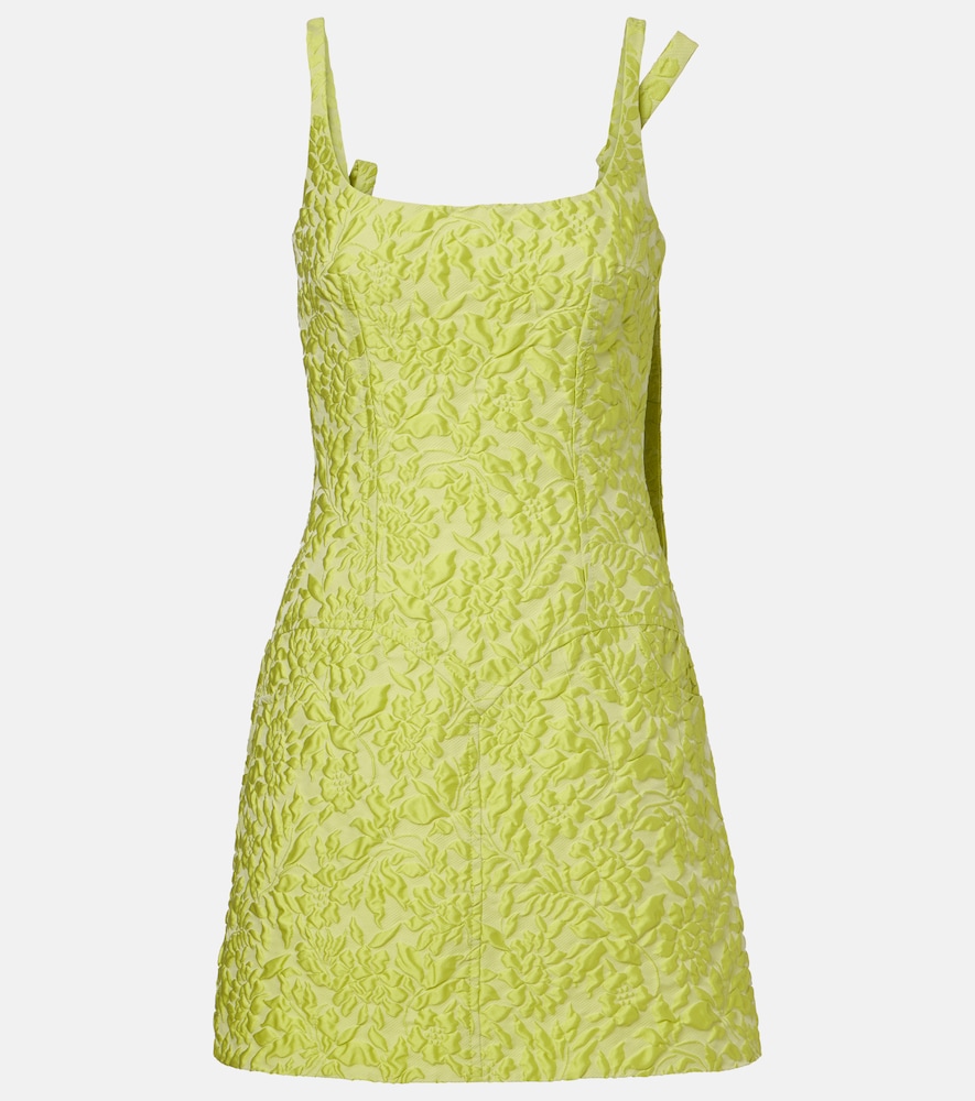 Emilia Wickstead Eliezer floral cloqué minidress