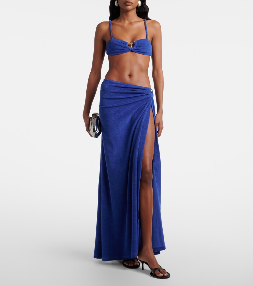  Christopher Esber Christopher Esber Cotton-blend Terry Maxi Skirt 