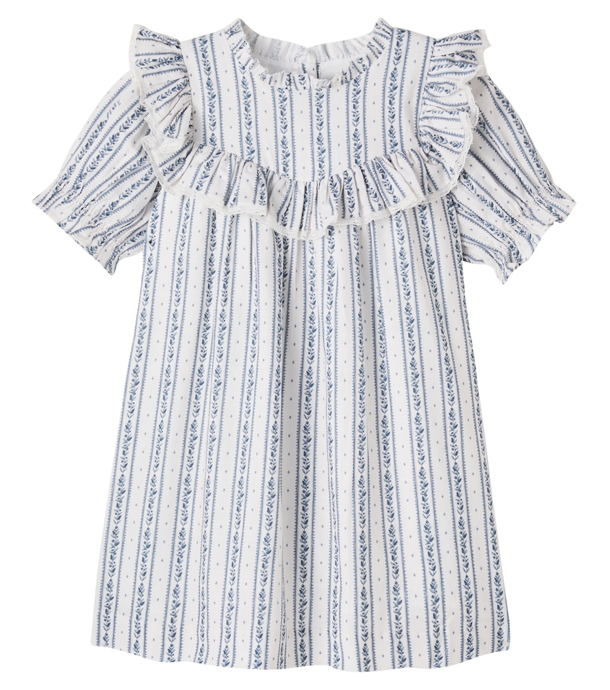 C'era Una Volta White Raffaella Printed Cotton Dress Y Size 6 - Mytheresa