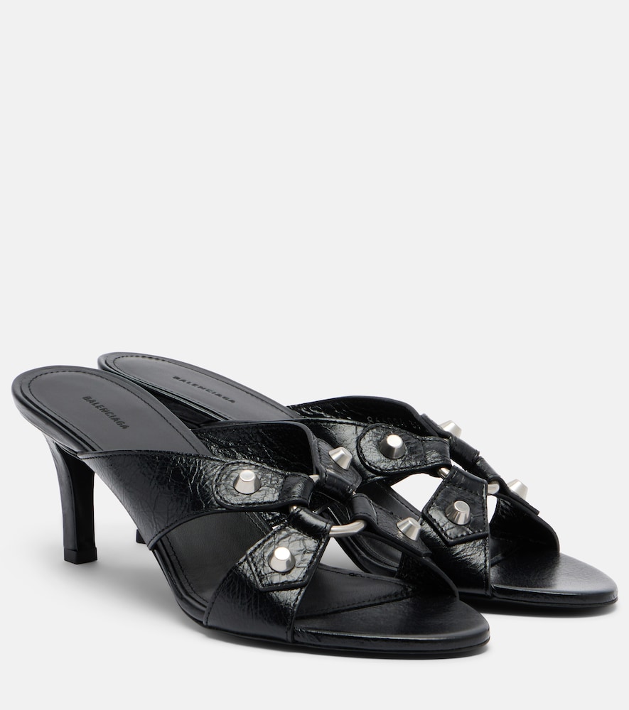 Balenciaga Cagole leather mules