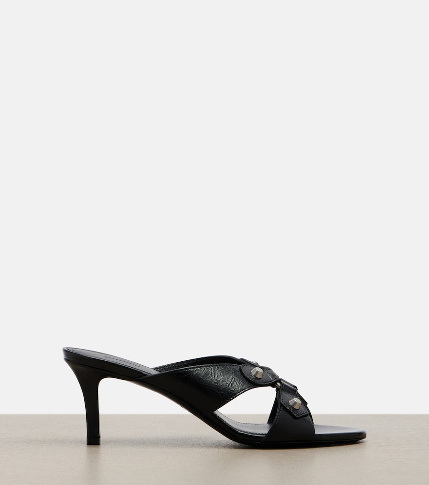  Balenciaga Balenciaga Cagole Leather Mules 