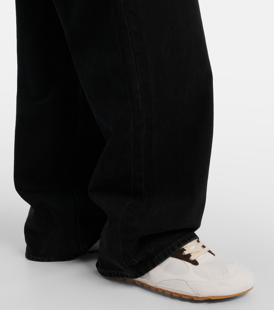 Bottega Veneta Orbit Flash suede-trimmed sneakers