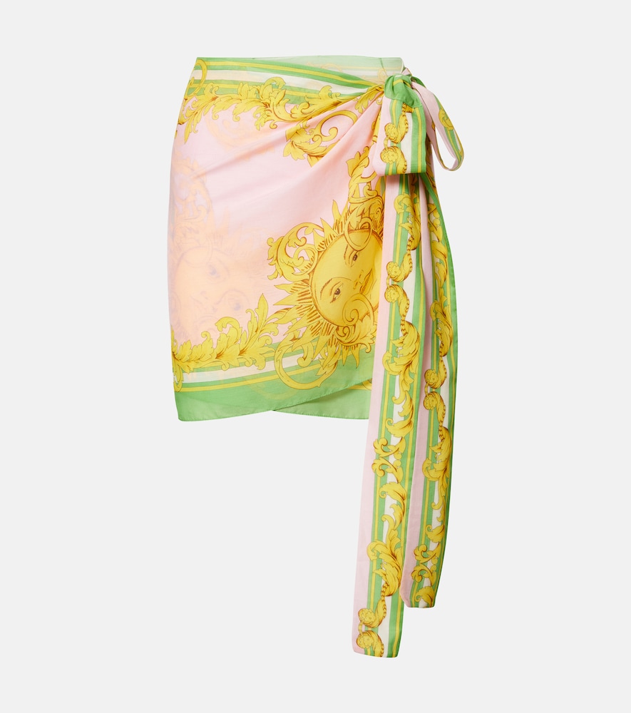 Versace Cotton and silk voile beach cover-up　ヴェルサーチ コットンとシルクのボイル ビーチ カバーアップ Versace