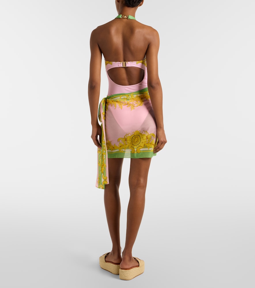  Versace Versace Pareo Aus Baumwolle Und Seiden-voile 